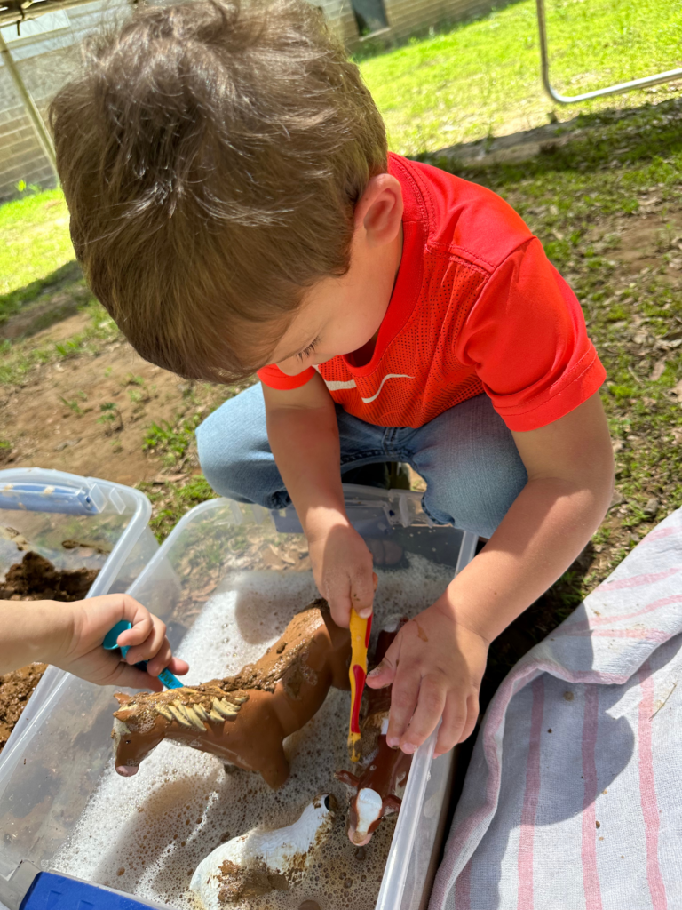 Animal Wash Sensory Activity for Spring