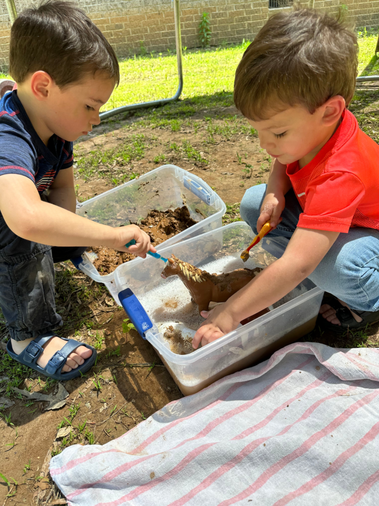 Animal Wash Sensory Activity for Spring