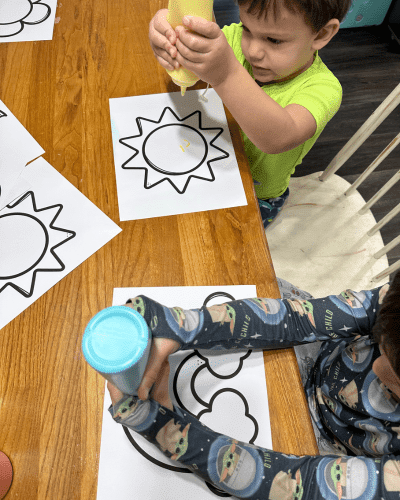 Spring Puffy Paint Recipe Activity For Preschoolers