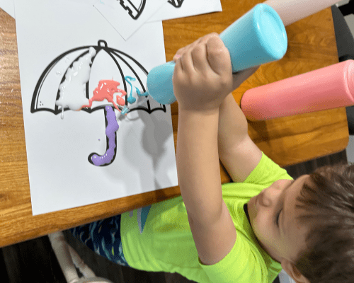 Spring Puffy Paint Recipe Activity For Preschoolers