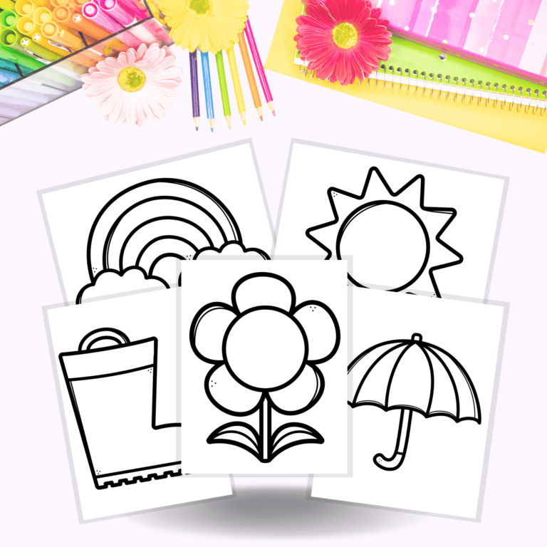 Spring Preschool Coloring Pages