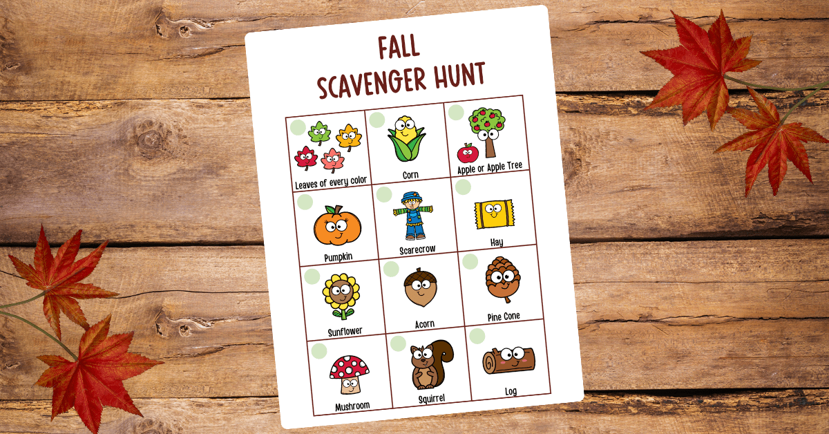 Fall Activity For Preschoolers